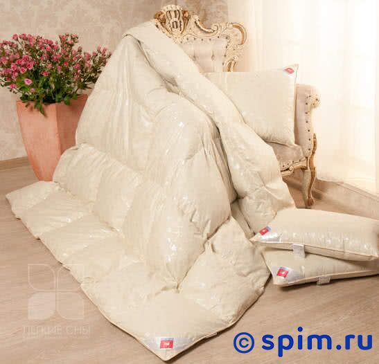 Одеяло пуховое Легкие сны Камелия, теплое 110х140 см